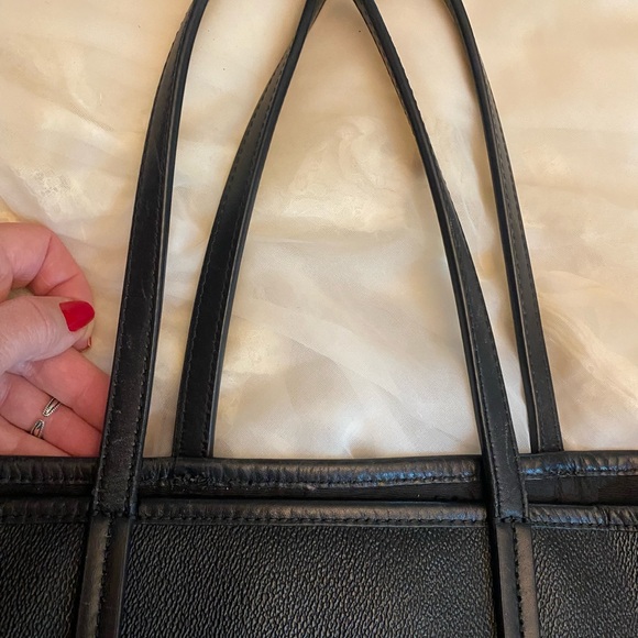 Tory Burch Black Leather Tote - Picture 14 of 16